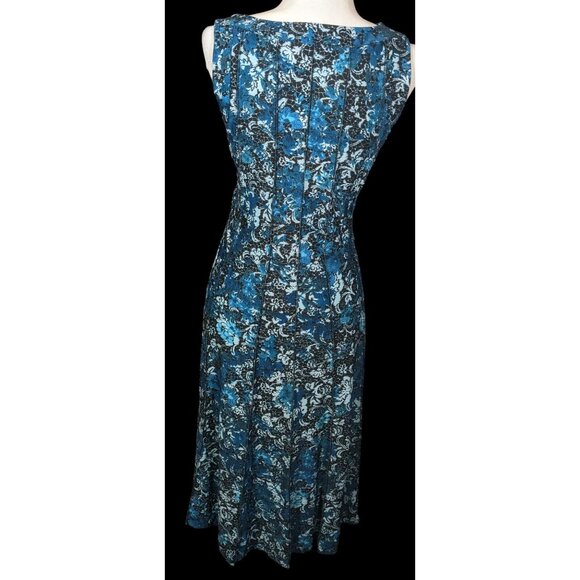 PerSeption Concept Blue Floral Sleeveless Dress - Picture 2 of 3